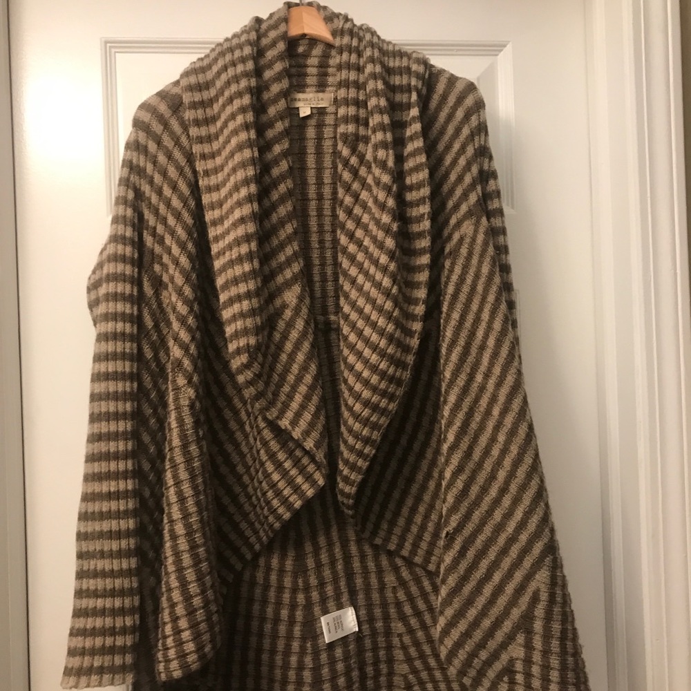 Anthropologie Lineamaglia Italian Striped Cardigan
